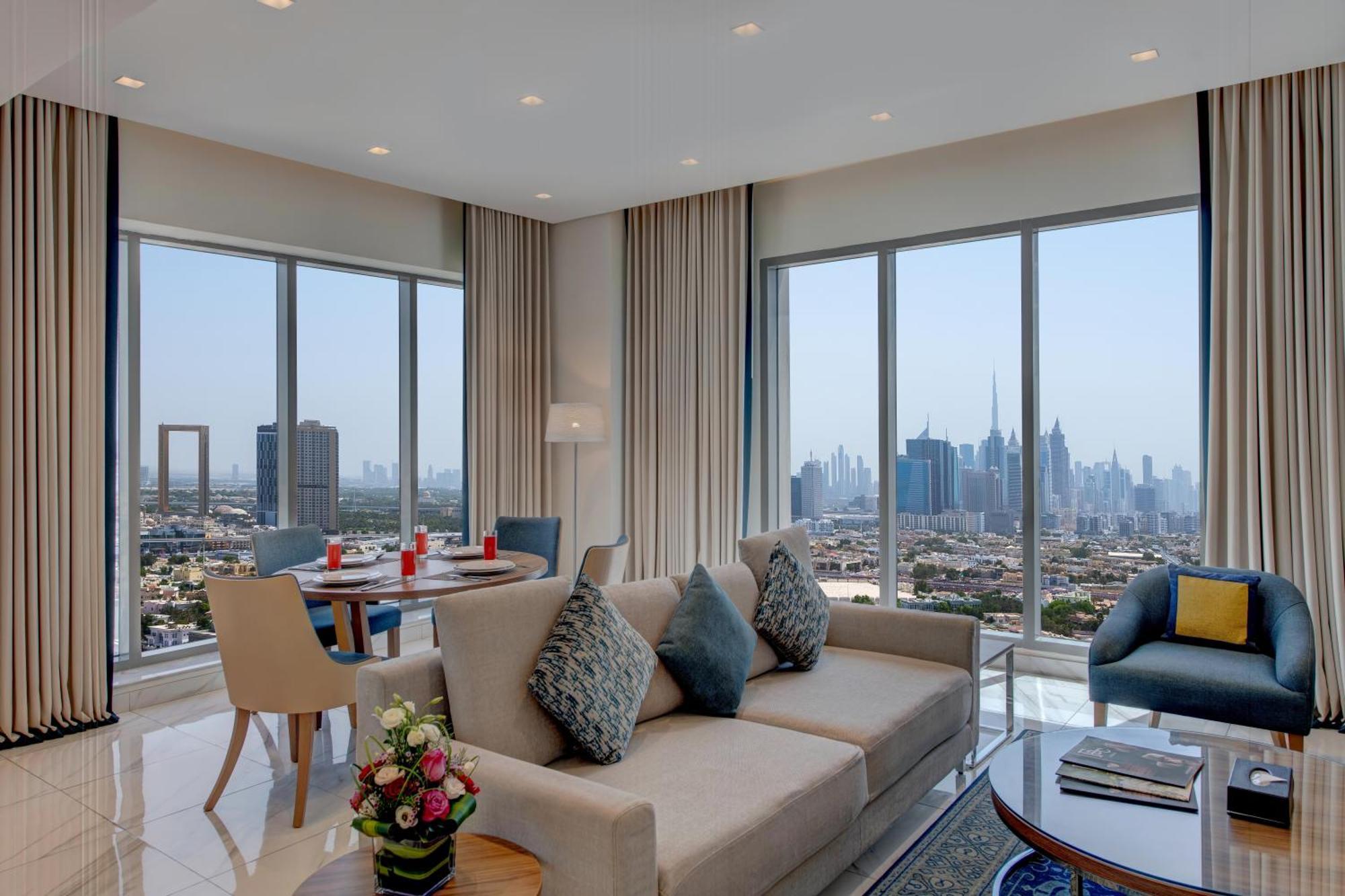 Suha Mina Rashid Hotel Apartments Dubai Exteriör bild