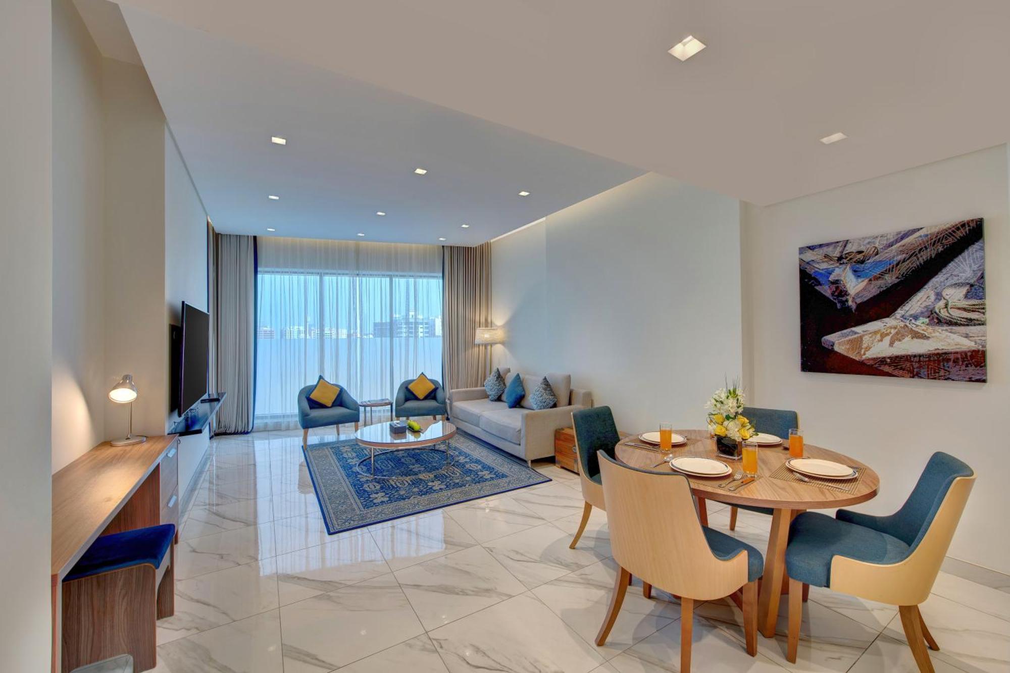 Suha Mina Rashid Hotel Apartments Dubai Exteriör bild